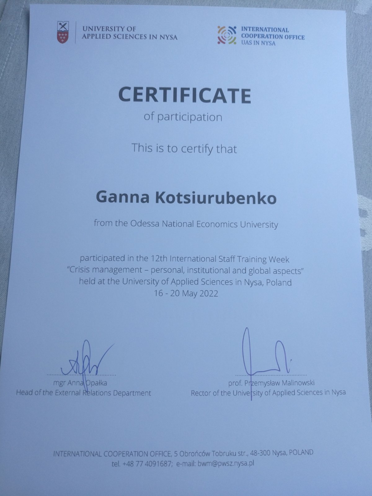 фото 1 16-20 05 2022 сертиф коцюр